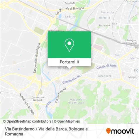 Come arrivare a Via Battindarno / Via della Barca a Bologna.